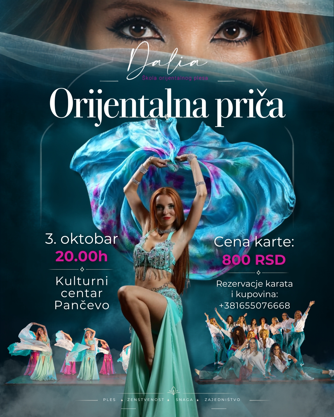 orijentalna priča kulturni centar pančevo 2026 orijentalni ples